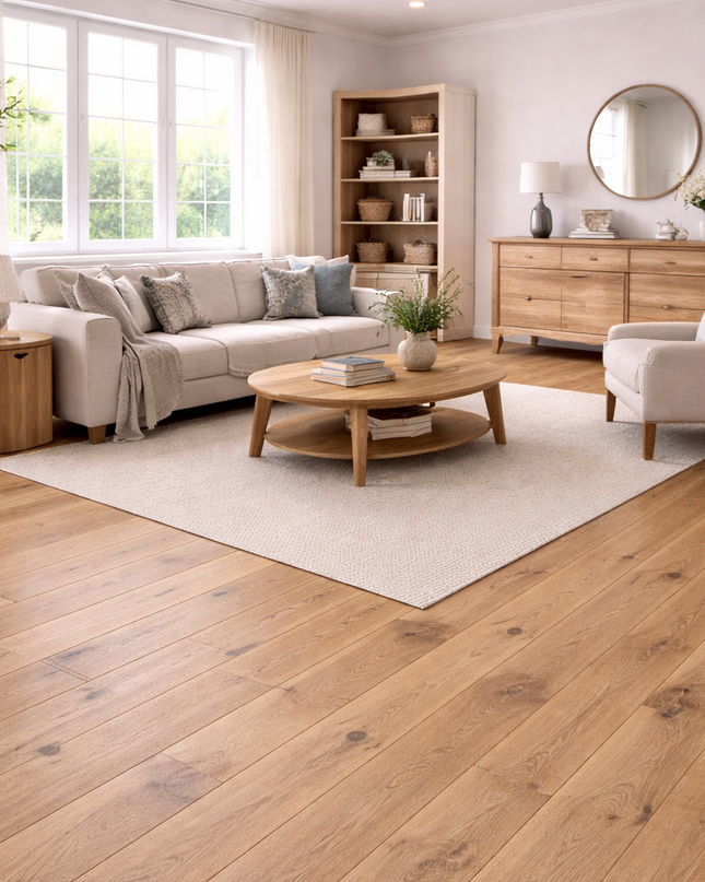 Landhausdiele Rustikal Pure geölt 220 mm breit - 2-Schichtparkett