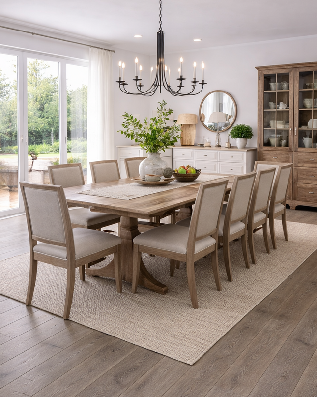 Landhausdiele Rustikal Morning Mist geölt 180 mm breit - 2-Schichtparkett