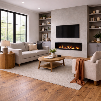 Landhausdiele Rustikal White geölt 180 mm breit - 3-Schichtparkett