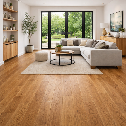 Landhausdiele Elegant leicht gebürstet Pine geölt 160 mm breit  - 3-Schichtparkett