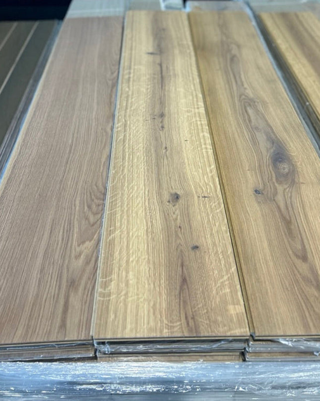 Landhausdiele Rustikal White 5% geölt 260 mm breit - 2-Schichtparkett