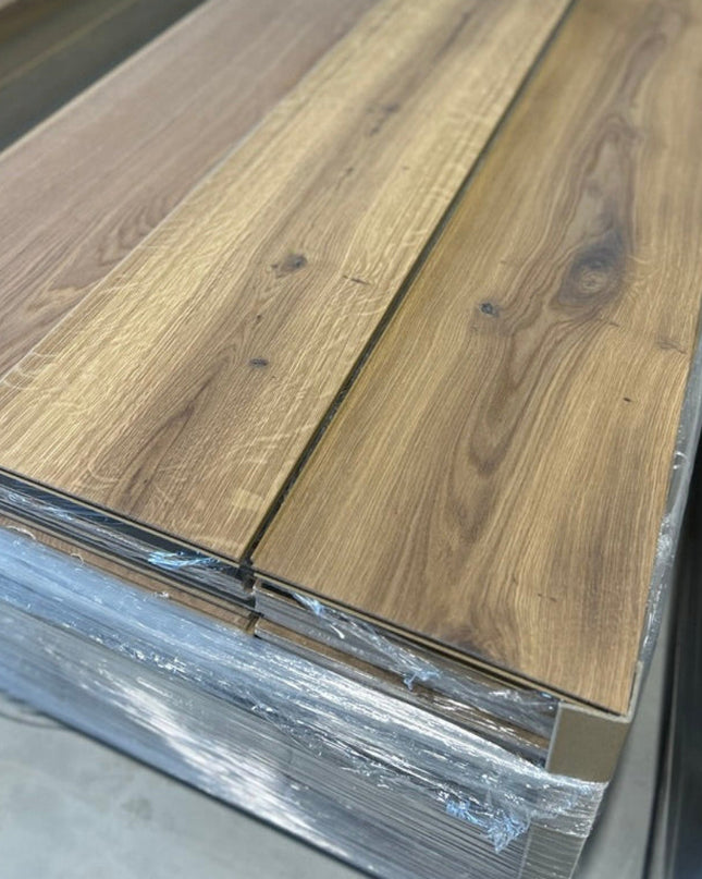 Landhausdiele Rustikal White 5% geölt 260 mm breit - 2-Schichtparkett