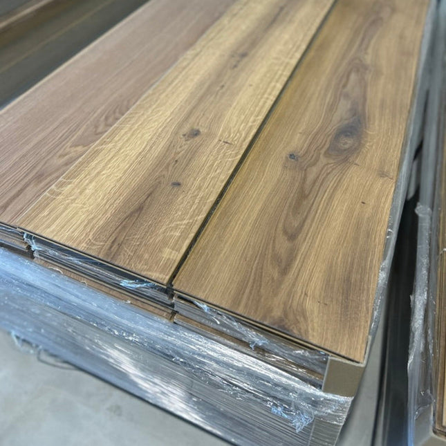 Landhausdiele Rustikal White 5% geölt 260 mm breit - 2-Schichtparkett