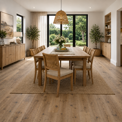 Landhausdiele Rustikal White 5% geölt 260 mm breit - 2-Schichtparkett