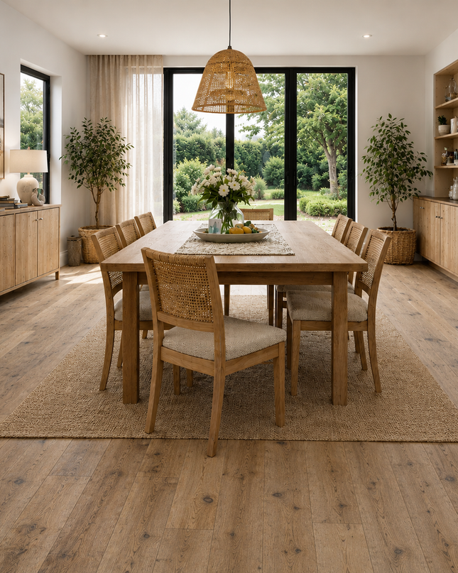 Landhausdiele Rustikal White 5% geölt 260 mm breit - 2-Schichtparkett