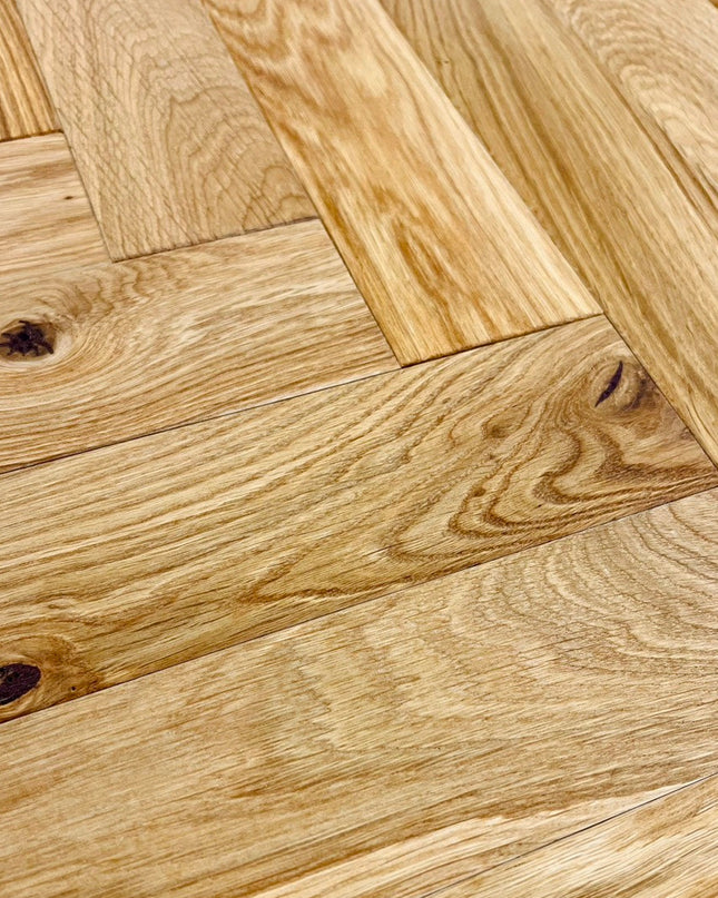 Stabparkett Markant/Rustikal Pure geölt 80 mm breit 3-Schichtparkett