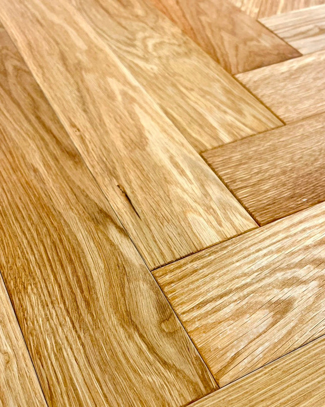 Stabparkett Elegant/Natur Pure geölt 80mm breit 3-Schichtparkett