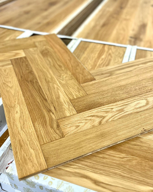 Stabparkett Elegant/Natur Pure geölt 80mm breit 3-Schichtparkett