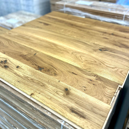 Stabparkett Markant/Rustikal Smoked Oak geölt 120 mm breit Massiv-Stab-Parkett