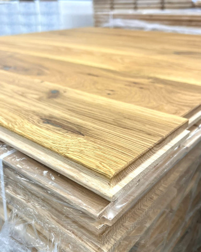 Stabparkett Markant/Rustikal Smoked Oak geölt 120 mm breit Massiv-Stab-Parkett