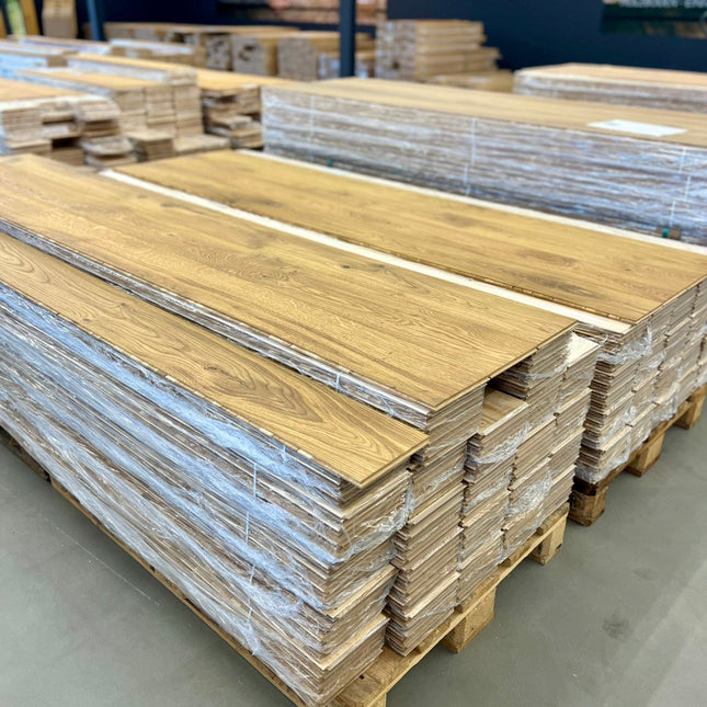 Landhausdiele Rustikal Smoked Oak geölt 160 mm breit - 3-Schichtparkett