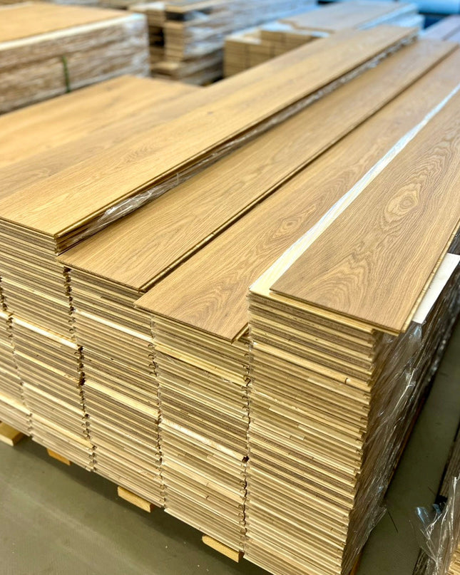 Landhausdiele Natur Crudo geölt 180 mm breit- 3-Schichtparkett