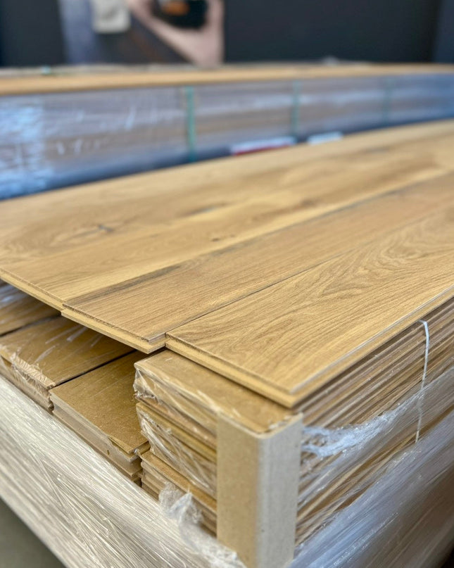 Landhausdiele Rustikal Vanilla geölt 140 mm breit - 2-Schichtparkett