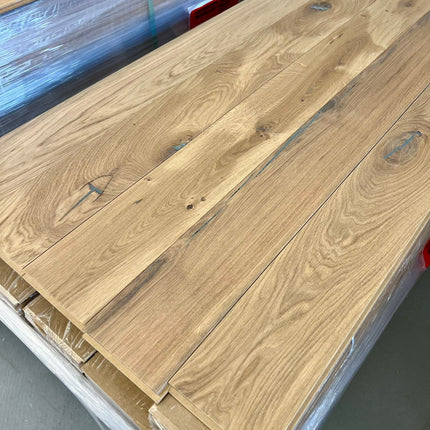 Landhausdiele Rustikal Vanilla geölt 140 mm breit - 2-Schichtparkett