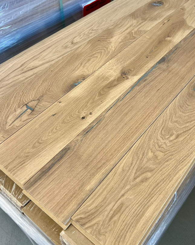 Landhausdiele Rustikal Vanilla geölt 140 mm breit - 2-Schichtparkett