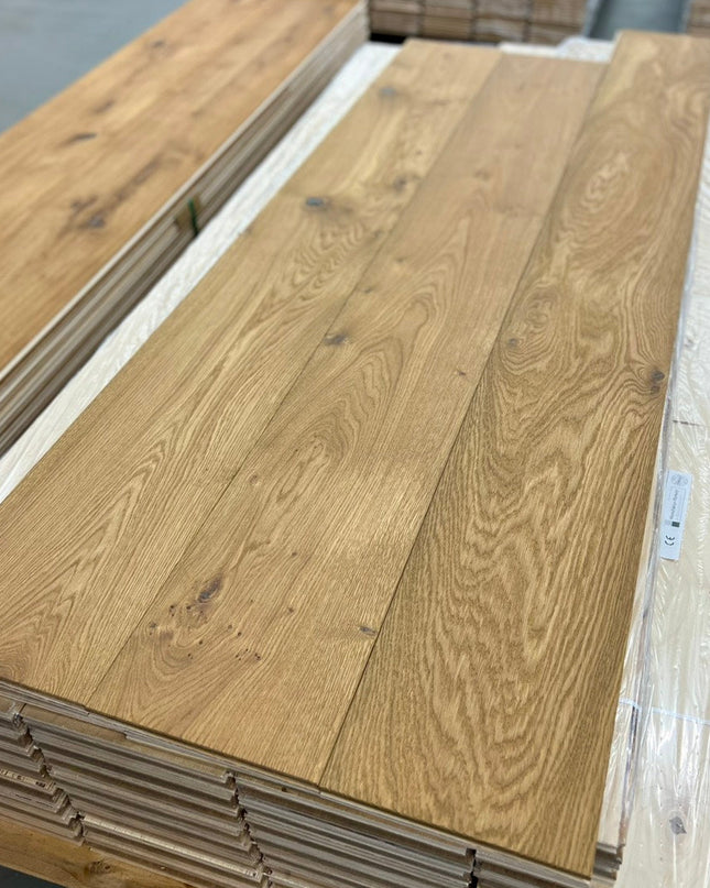 Landhausdiele Markant Smoked Oak geölt 220 mm breit - 2-Schichtparkett