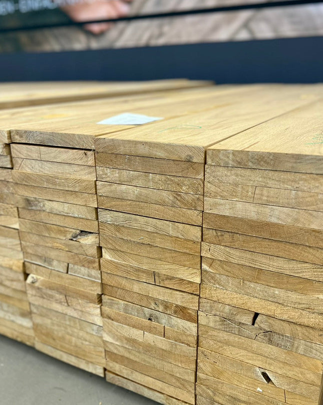 Eichenbohlen Massiv 26 x 210 mm x 2300 mm