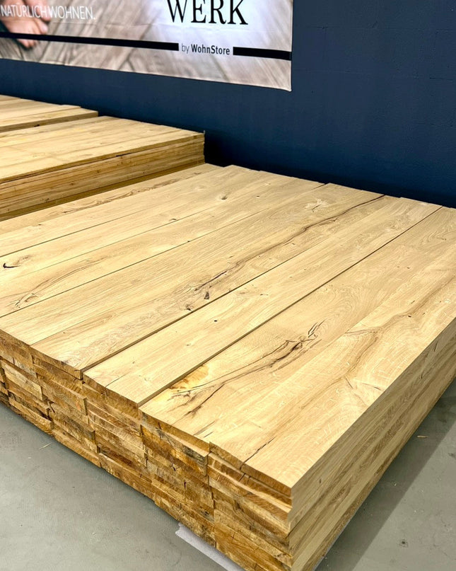 Eichenbohlen Massiv 30 x 240 mm x 2200 mm