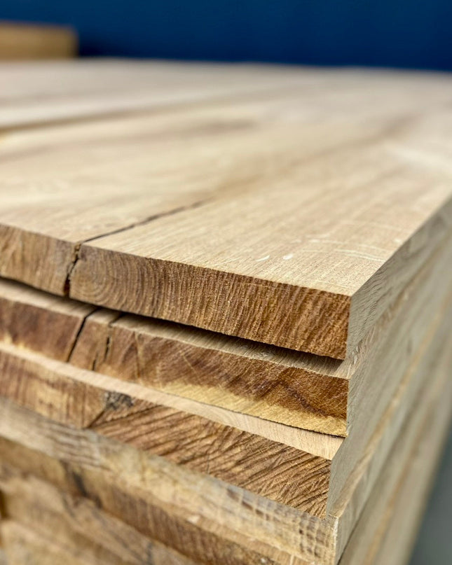 Eichenbohlen Massiv 30 x 240 mm x 2200 mm