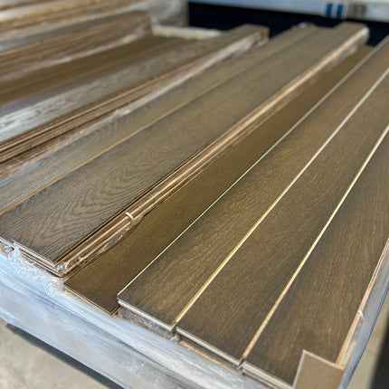 Landhausdiele Elegant leicht gebürstet Savanna geölt 100 mm breit  - 2-Schichtparkett