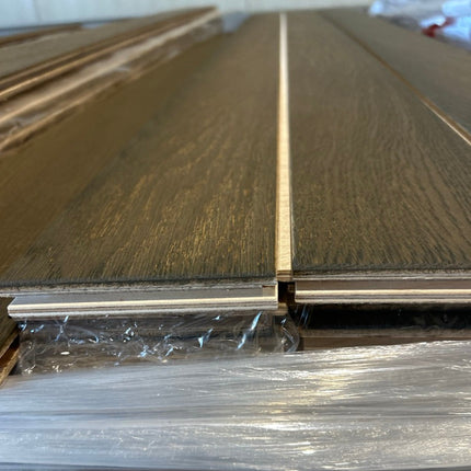 Landhausdiele Elegant leicht gebürstet Savanna geölt 100 mm breit  - 2-Schichtparkett