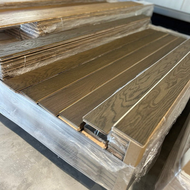 Landhausdiele Natur leicht gebürstet Savanna geölt 100 mm breit  - 2-Schichtparkett