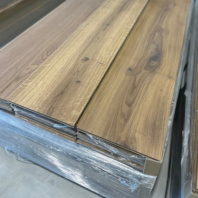 Landhausdiele Rustikal White 5% geölt 260 mm breit - 2-Schichtparket