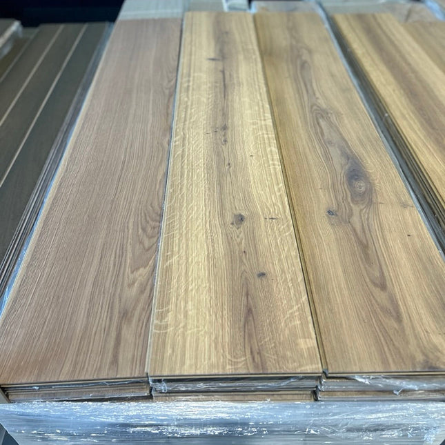 Landhausdiele Rustikal White 5% geölt 260 mm breit - 2-Schichtparket