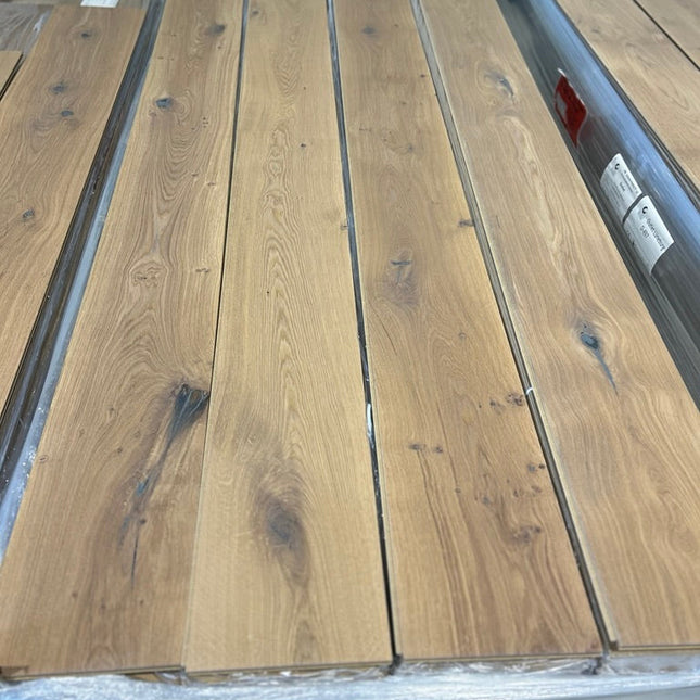 Landhausdiele Rustikal White 5% geölt 220 mm breit - 2-Schichtparket