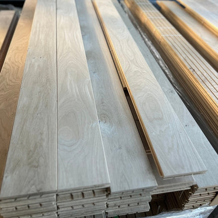 Landhausdiele Elegant/Natur Rohware geölt 130 mm breit- Massivholzdiele