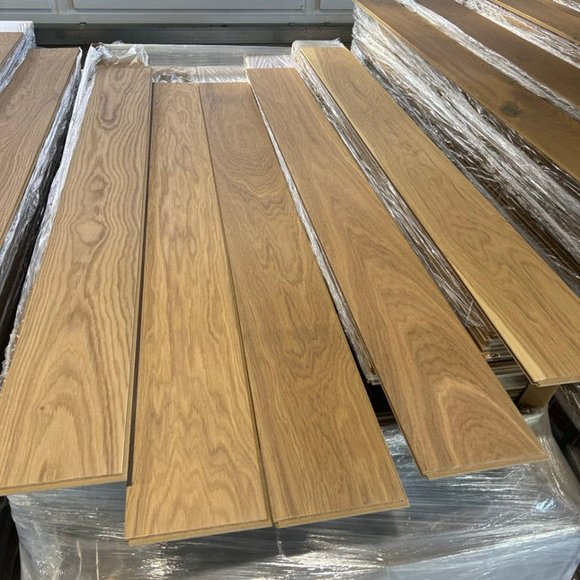 Landhausdiele Eiche Natural Vanilla geölt 180 mm breit- 2-Schichtparkett