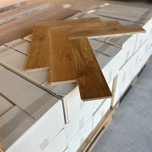 Stabparkett Markant Pure geölt 137 mm breit 3-Schichtparkett