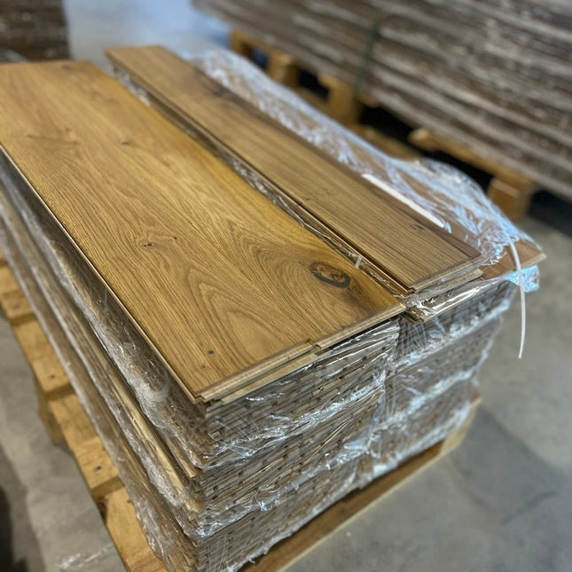 Stabparkett Smoked Oak geölt 120 mm breit Massiv-Stab-Parkett