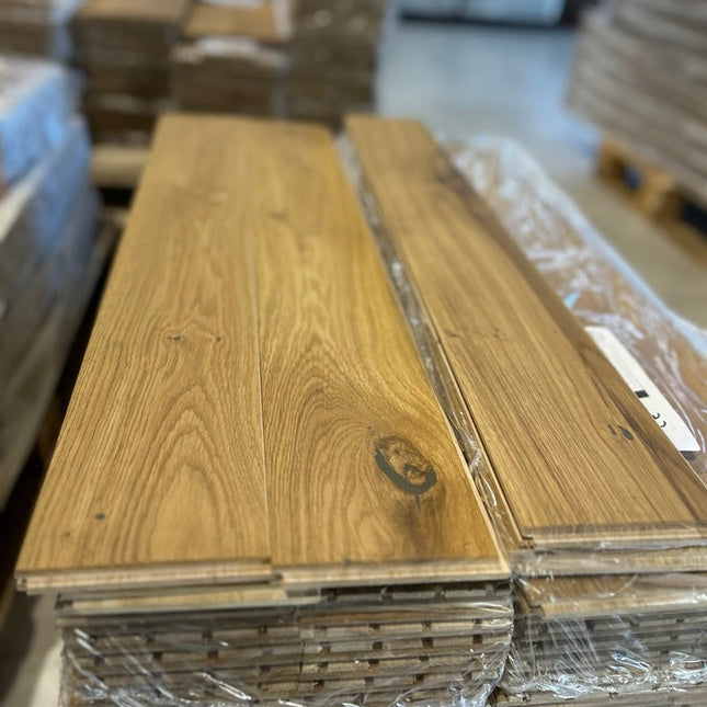 Stabparkett Smoked Oak geölt 120 mm breit Massiv-Stab-Parkett