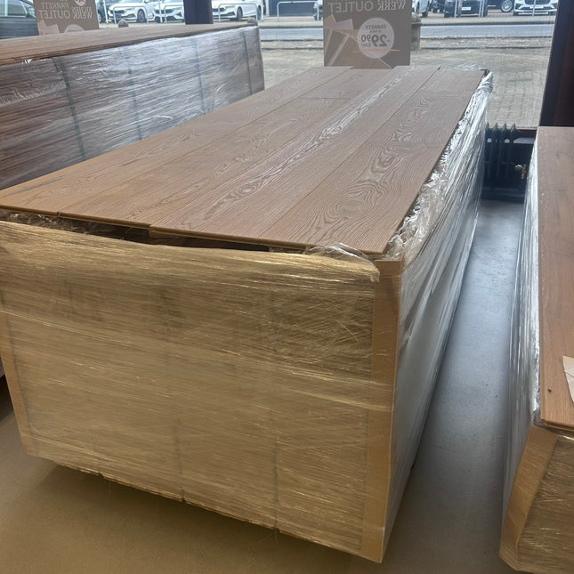 Landhausdiele Eiche Natural White geölt 260 mm breit- 2-Schichtparkett