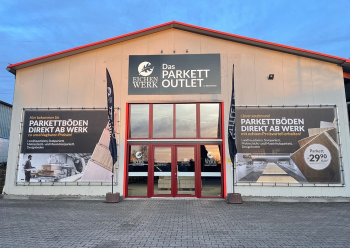 Eichenwerk Parkett Outlet in Lüneburg – Ausstellung und Verkauf von Parkettböden und Landhausdielen