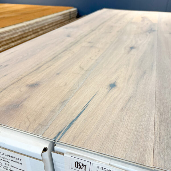 Landhausdiele Rustikal white geölt 190 mm breit-3-Schichtparkett