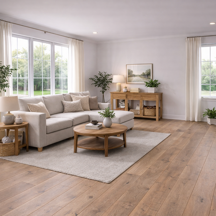 Stabparkett Eiche Markant/Rustikal Smoke geölt 180 mm breit 2-Schicht Maxi-Stab