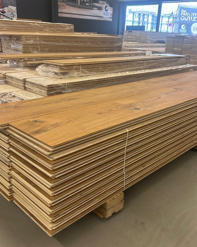 Landhausdiele Rustikal Pure geölt 240 mm breit - 2-Schichtparkett