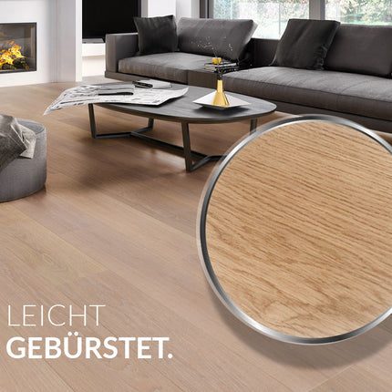 Landhausdiele Glanwood Pure geölt 220 mm breit- 2-Schichtparkett