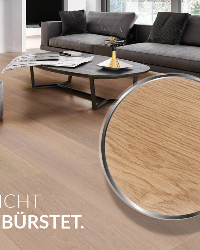 Landhausdiele Rustikal Pure geölt 245 mm breit - 3-Schichtparkett