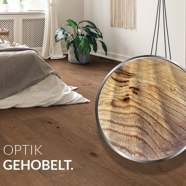 Eichenbohlen Massiv 30 x 240 mm x 2200 mm