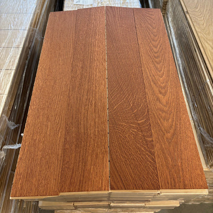 Stabparkett Eiche Rustikal Ice Brown geölt 97 mm breit Fischgrät - 3-Schichtparkett