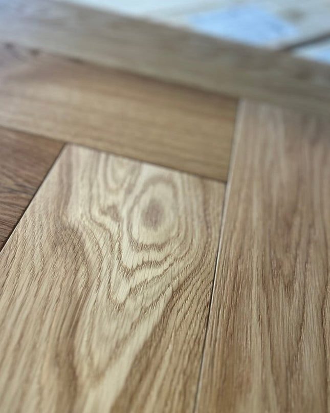 Stabparkett Natural Pure geölt 137 mm breit  3-Schichtparkett