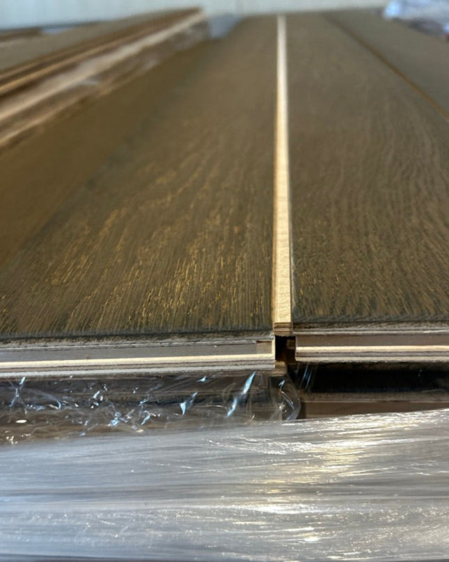 Landhausdiele Elegant leicht gebürstet Savanna geölt 100 mm breit  - 2-Schichtparkett