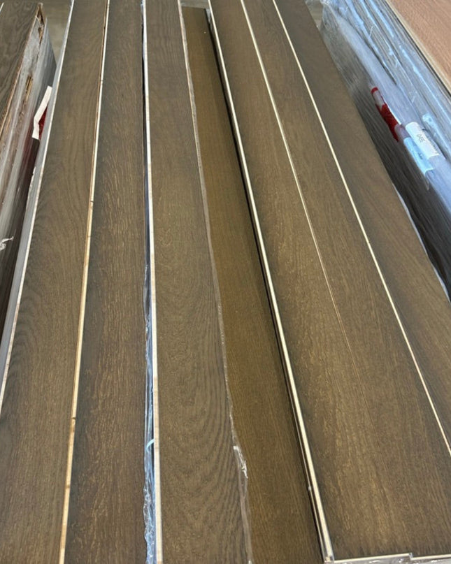 Landhausdiele Elegant leicht gebürstet Savanna geölt 100 mm breit  - 2-Schichtparkett