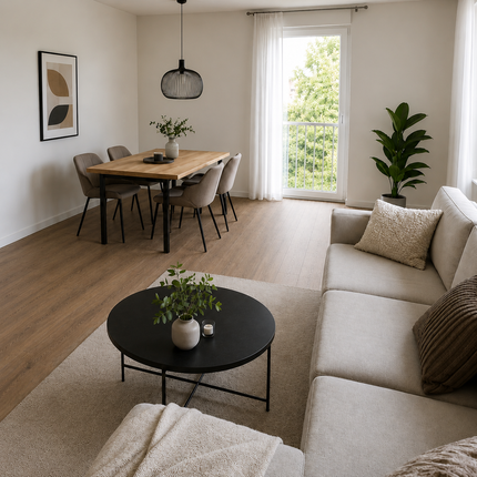 Landhausdiele Eiche Natural Vanilla geölt 180 mm breit- 2-Schichtparkett