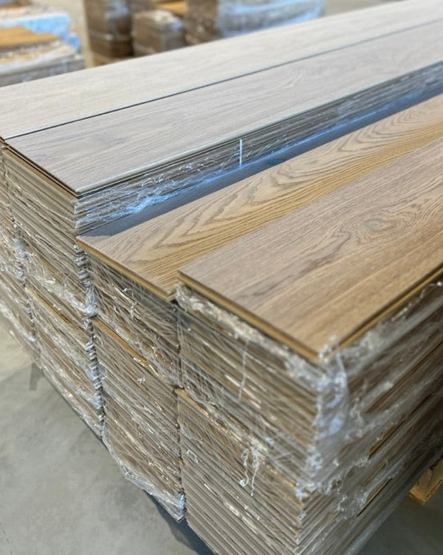 Landhausdiele Natural White geölt 220 mm breit - 2-Schichtparkett