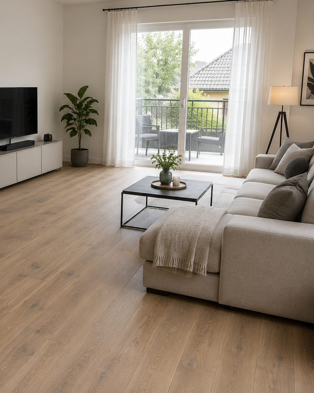 Landhausdiele Eiche Rustikal Natural geölt 260 mm breit - 2-Schichtparkett