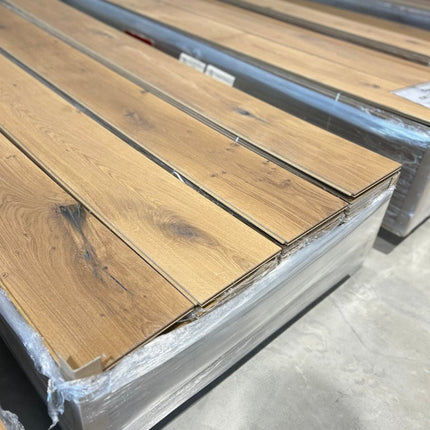 Landhausdiele Rustikal White 5% geölt 220 mm breit - 2-Schichtparkett